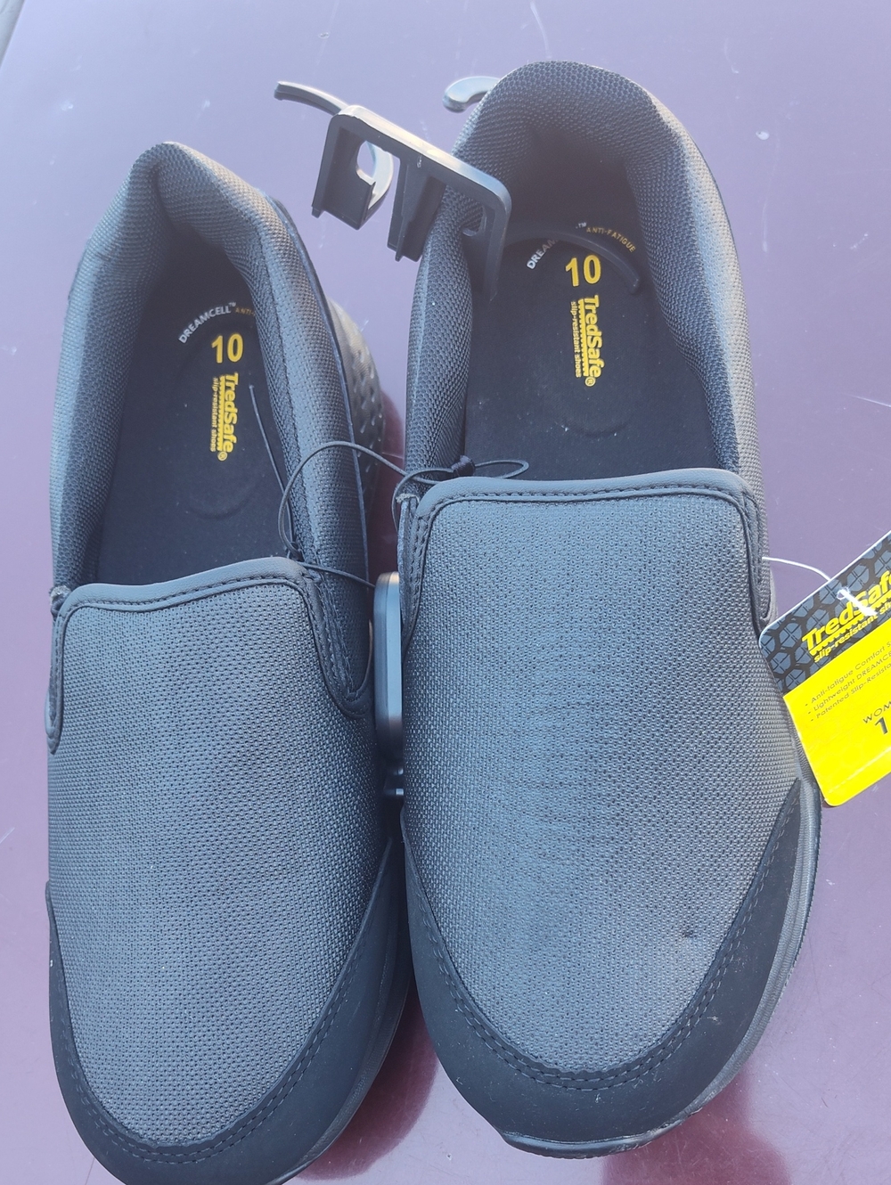 Women Slip-On Work Shoe - Black